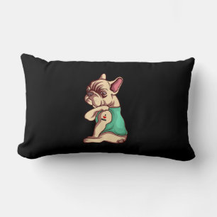 French Bulldog Dog I Love Mom Tattoo Lover Gift Lendenkissen