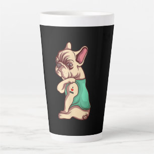 French Bulldog Dog I Love Mom Tattoo Lover Gift Milchtasse