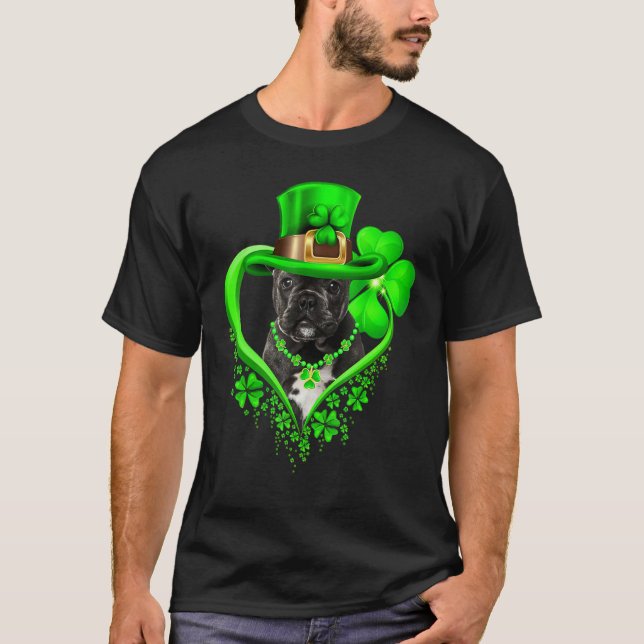 French Bulldog Dog St Patricks Day Lover Irish Sha T-Shirt (Vorderseite)