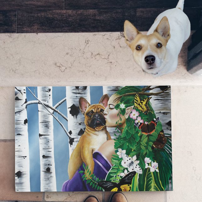 French Bulldog Dryad Fantasy Fußmatte (Von Creator hochgeladen)