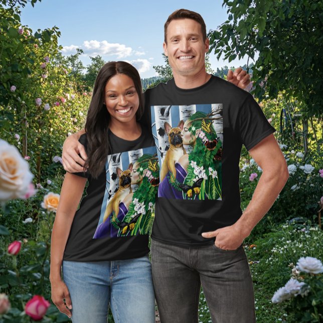 French Bulldog Dryad Fantasy T-Shirt (Von Creator hochgeladen)