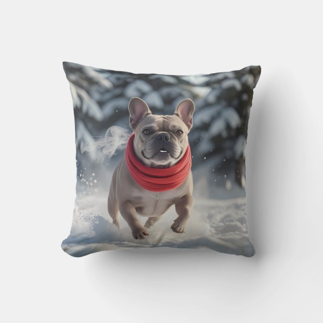 French Bulldog Elegant Throw Kissen (Vorderseite)