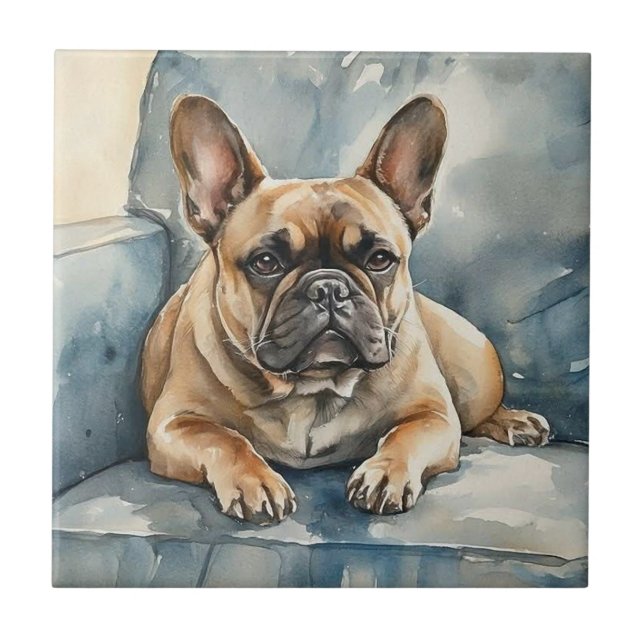 French Bulldog Fliese (Vorderseite)