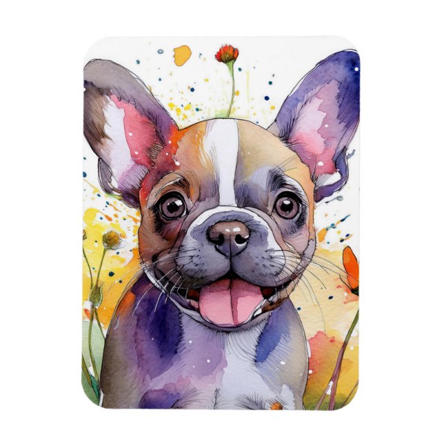 French Bulldog Foto Magnet (Vertikal)