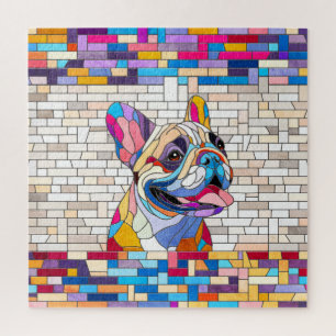 French Bulldog - Frenchie - buntes Mosaik