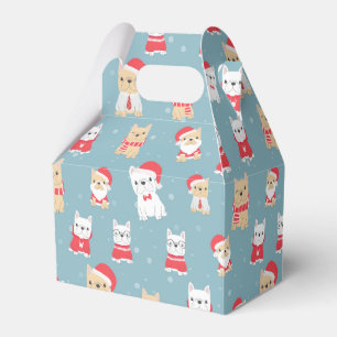 French Bulldog Frenchie Christmas Pattern Geschenkschachtel