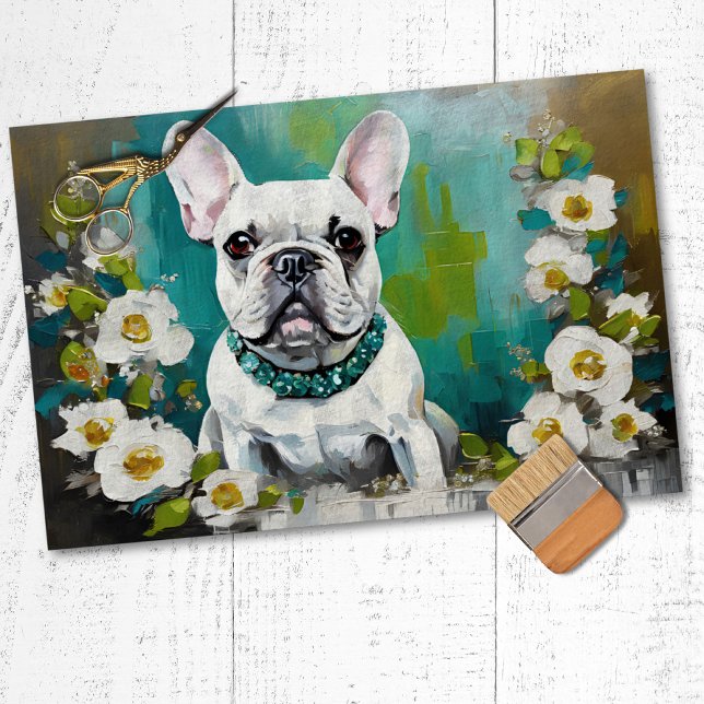 French Bulldog Frenchie Decoupage Tissue Paper Seidenpapier (Von Creator hochgeladen)