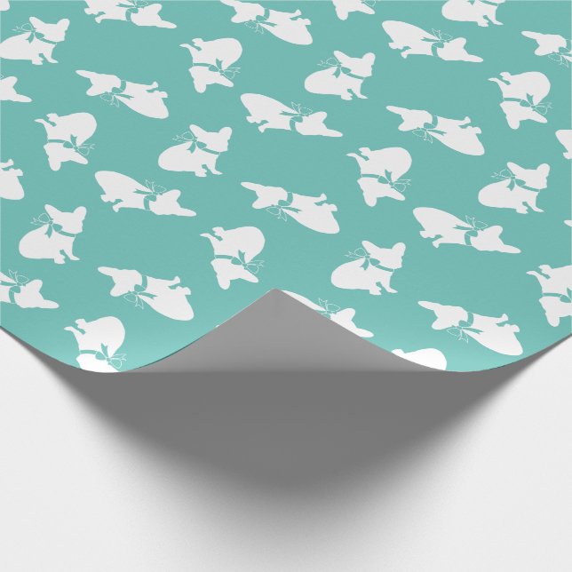 French Bulldog Frenchie Dog Puppy Frenchy Geschenkpapier (Ecke)