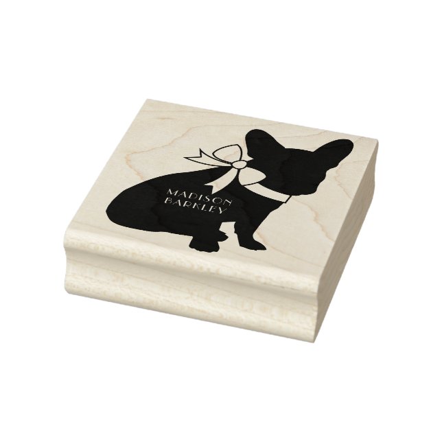 French Bulldog Frenchie Dog Puppy Frenchy Gummistempel (Stempel)