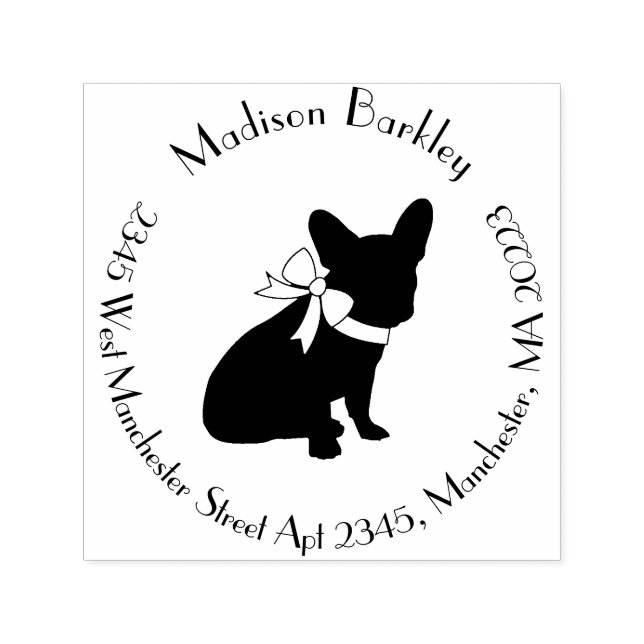 French Bulldog Frenchie Dog Puppy Frenchy Permastempel (Design)