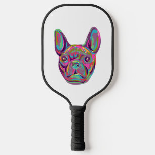 French Bulldog Frenchie Pop Art Pickleball Schläger