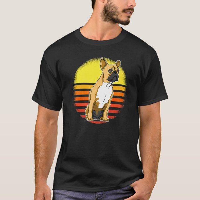 French Bulldog Frenchie Sunset  3 T-Shirt (Vorderseite)