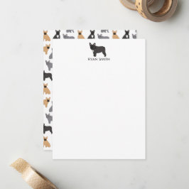 French Bulldog Frenchies Mitteilungskarte