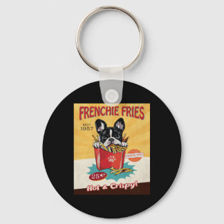 French Bulldog Fries Schlüsselanhänger