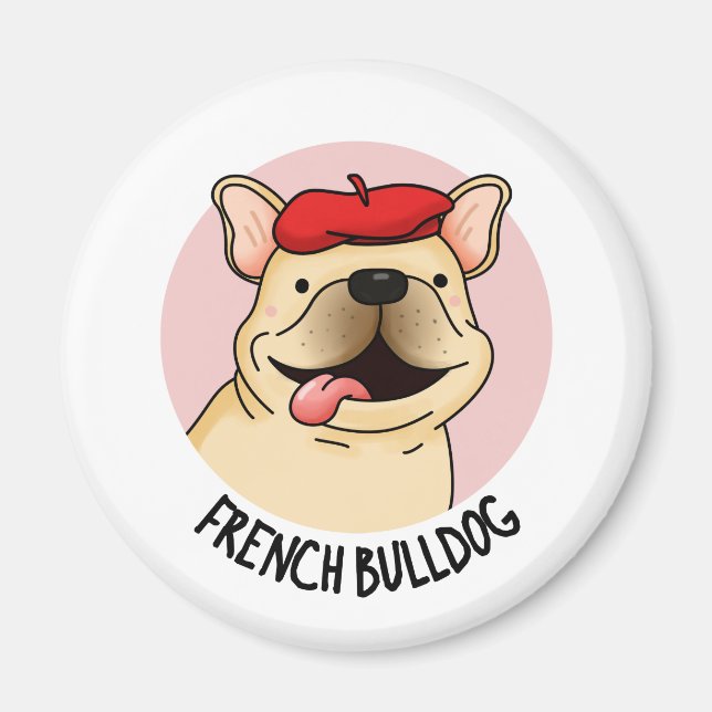 French Bulldog Funny Dog Pub Magnet (Vorne)