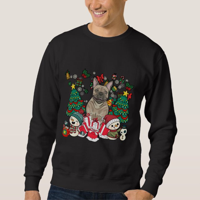 French Bulldog Funny Frenchie Sweatshirt (Vorderseite)