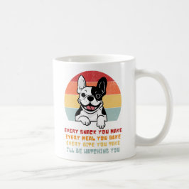 French Bulldog Funny guckt dir Parody Kaffeetasse