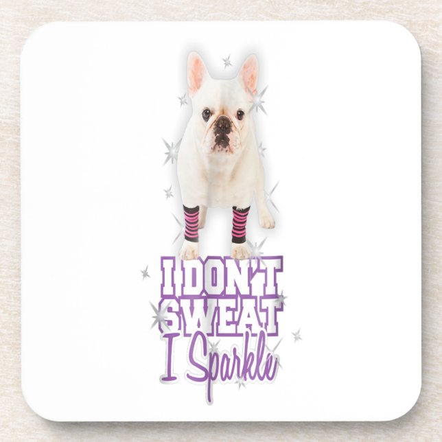 French Bulldog-Geschenk Getränkeuntersetzer (Vorderseite)