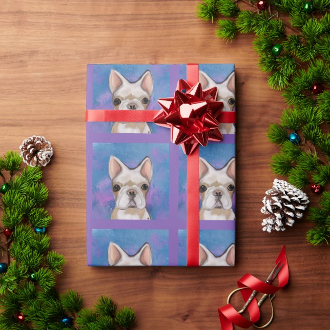 FRENCH BULLDOG GESCHENKPAPIER (Feiertagsgeschenk)