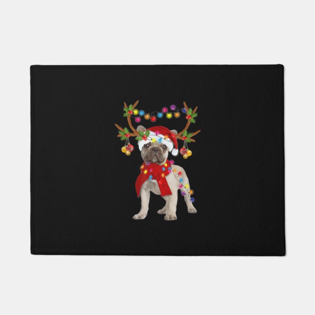 French Bulldog Gorgeous Rentier Weihnachtsbaum Fußmatte (Vorderseite)