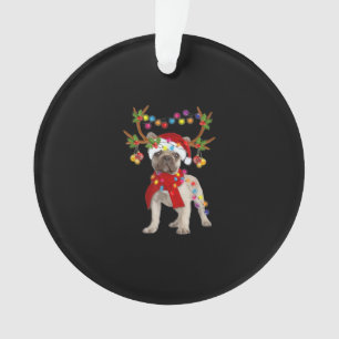 French Bulldog Gorgeous Rentier Weihnachtsbaum Ornament