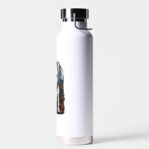 French Bulldog Gothic Floral Trinkflasche