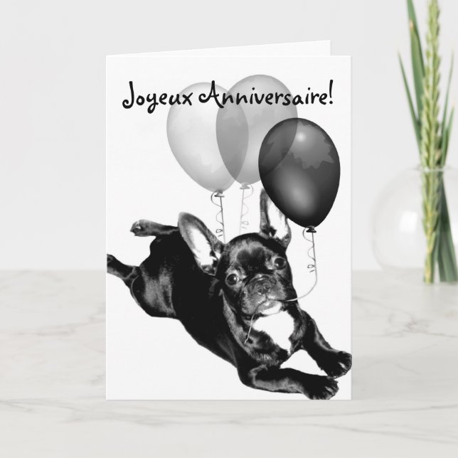 French Bulldog Greeting card Karte (Vorderseite)