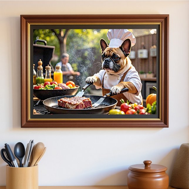 French Bulldog Grill Koch Poster (Von Creator hochgeladen)