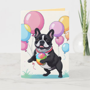 French Bulldog Happy Day Französische Bulldogge Karte