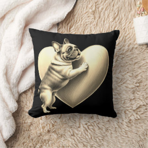 French Bulldog I love you Valentinstag Kissen