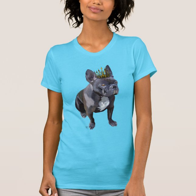 French Bulldog King T-Shirt (Vorderseite)