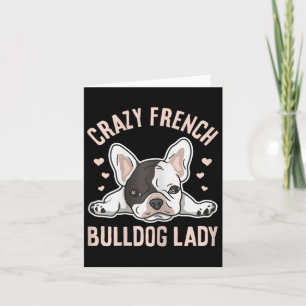 French Bulldog Lady Design für Ihre französische E Karte