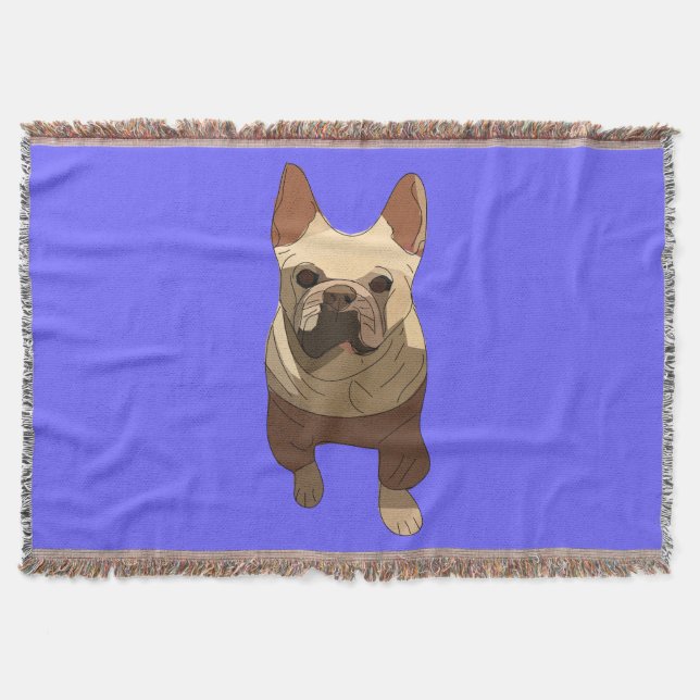 French Bulldog, Lavender Purple Decke (Vorderseite)