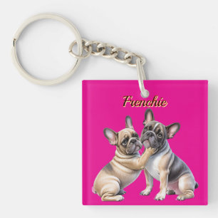 French Bulldog Liebe französische Bulldogge Schlüsselanhänger