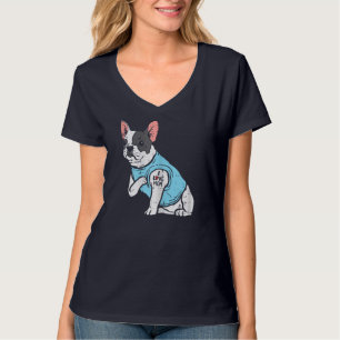 French Bulldog Liebe Mama Tattoo Frenchie Dog Eige T-Shirt