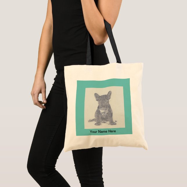 French Bulldog Liebhaber Tote Tasche (Vorderseite (Produkt))