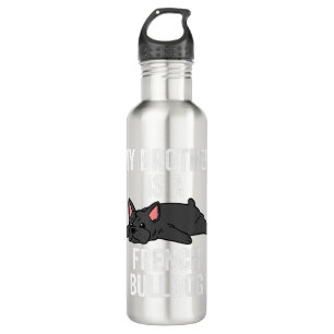 French Bulldog Lover Girl Dons de bouteille d'eau