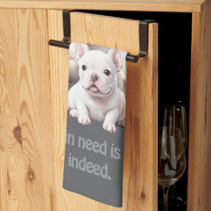 French Bulldog lustige Freunde Bulldoggen Geschirrtuch