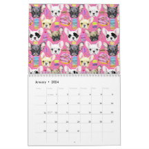 French Bulldog Macaron Pattern
