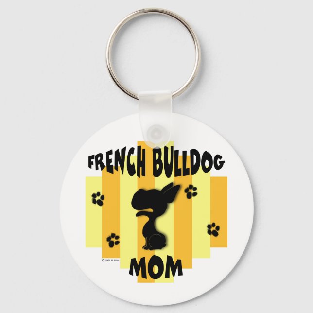 French Bulldog Mama Schlüsselanhänger (Vorderseite)