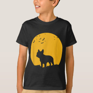 French Bulldog Moon Halloween Inspiriertes Design T-Shirt