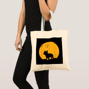 French Bulldog Moon Halloween Inspiriertes Design Tragetasche