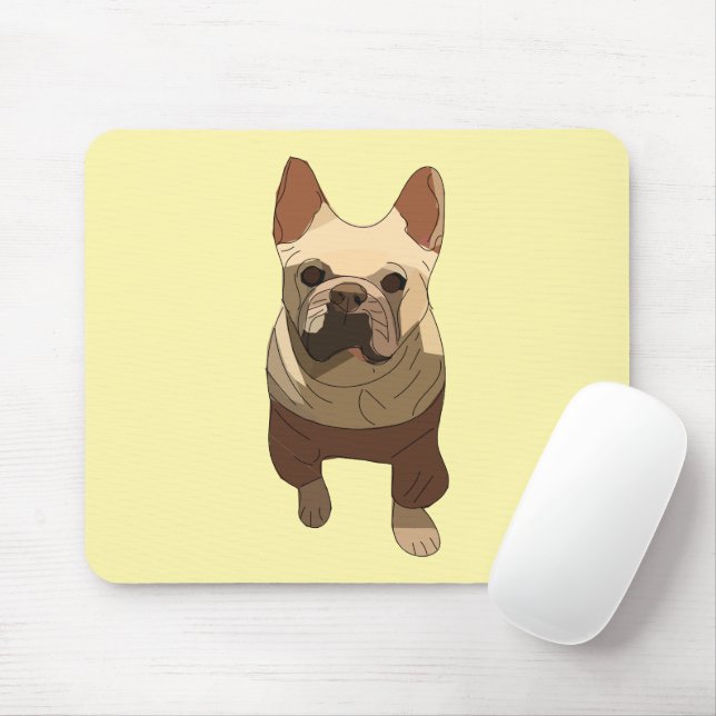 French Bulldog Mousepad (Mit Mouse)