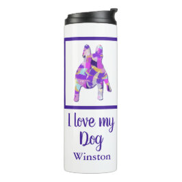 French Bulldog Niedlich Pet Silhouette Lila PY&B Thermosbecher