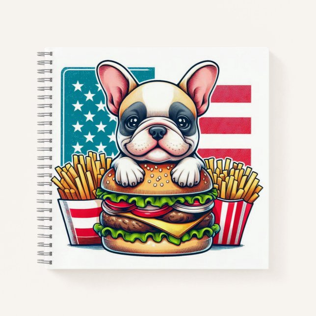 French Bulldog-Notebook Notizbuch (Vorderseite)