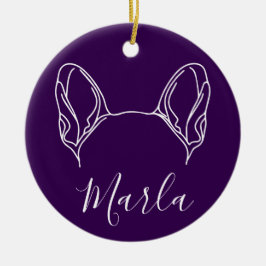 French Bulldog Ornament (Om Logo)