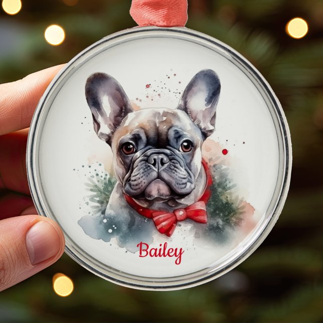 French Bulldog Ornement de Noël (Créateur téléchargé)