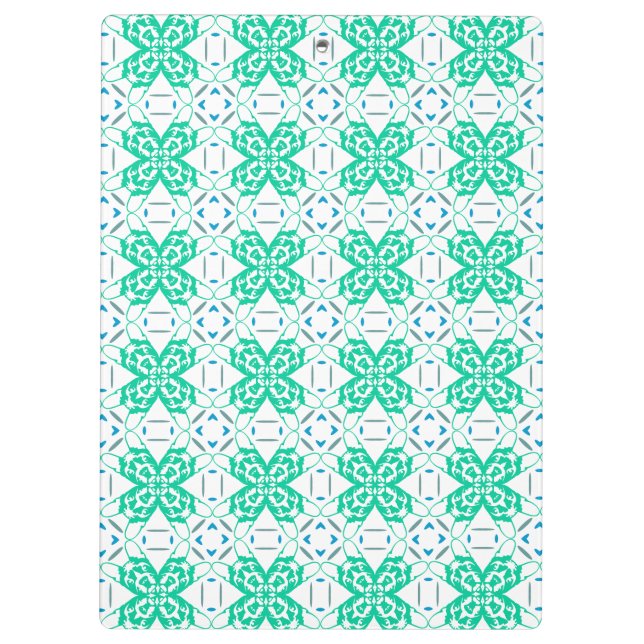 French Bulldog Pattern Klemmbrett (Rückseite)