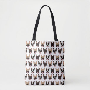 French Bulldog Pattern Tasche