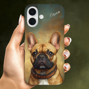 French Bulldog Personalisiert Fawn Frenchie iPhone 16 Hülle